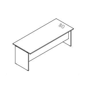 UOP110CO Scrivania Prof.80cm