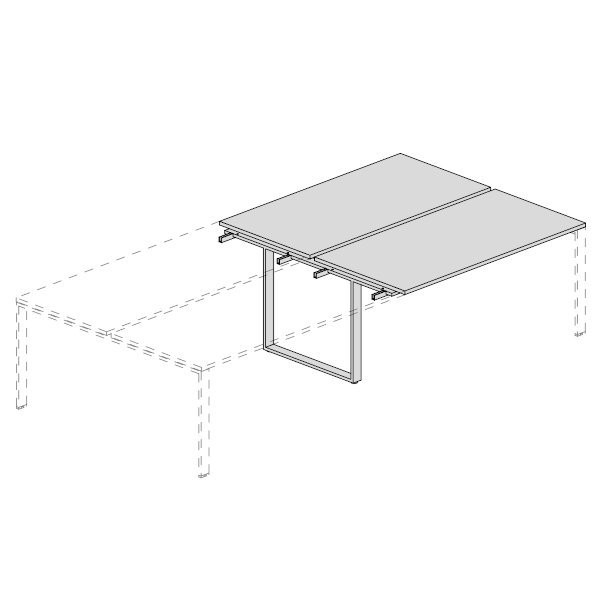 Postazioni Affrontate Aggiuntive a Bench con Fianco a Ponte Condiviso UOP132AB