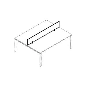 UOP112CO Schermo Divisorio Frontale per Scrivanie Doppie