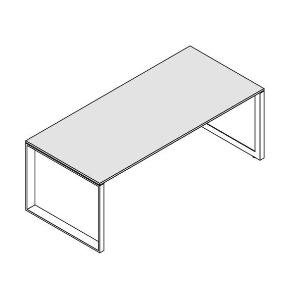 Scrivania Direzionale con Fianco ad Anello UD108LA