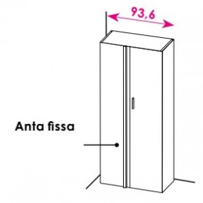 UOP144CO Contenitore Angolare DESTRO con Ante