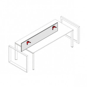 Schiena per Scrivanie con Piano Legno UD108LA