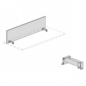 Schermo Frontale con Staffa Sottopiano UOP132AB