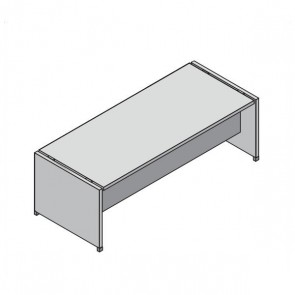 UD105NF Scrivania Direzionale con Fianchi Legno