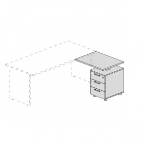 Allungo Laterale Appeso Complanare e Cassettiera UOP902AB 