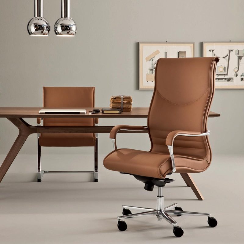 Poltrona Direzionale Stile Classico e Elegante SD116FZ - immagine 4
