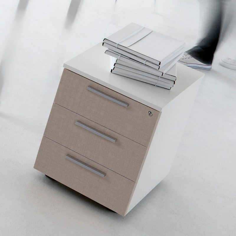 Cassettiera su Ruote a 3 Cassetti UD124VM