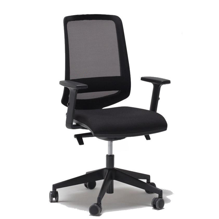Poltrona Operativa Ergonomica con Sincro Autoregolante e Appoggio Lombare su Schienale in Rete SOP910ML - immagine 3