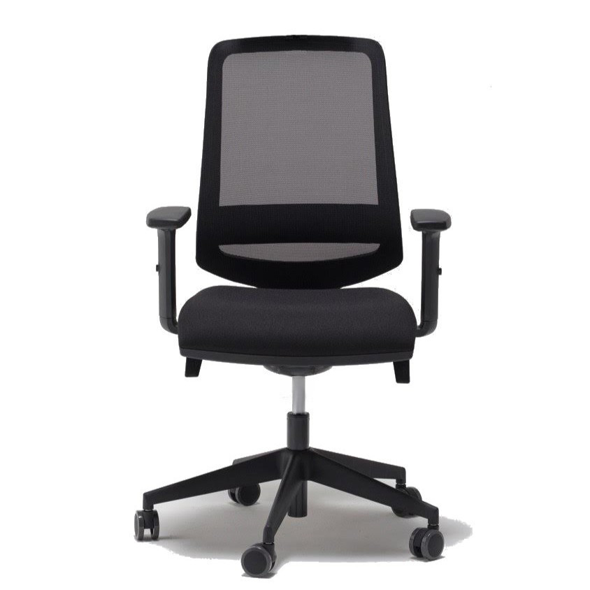 Poltrona Operativa Ergonomica con Sincro Autoregolante e Appoggio Lombare su Schienale in Rete SOP910ML - immagine 4