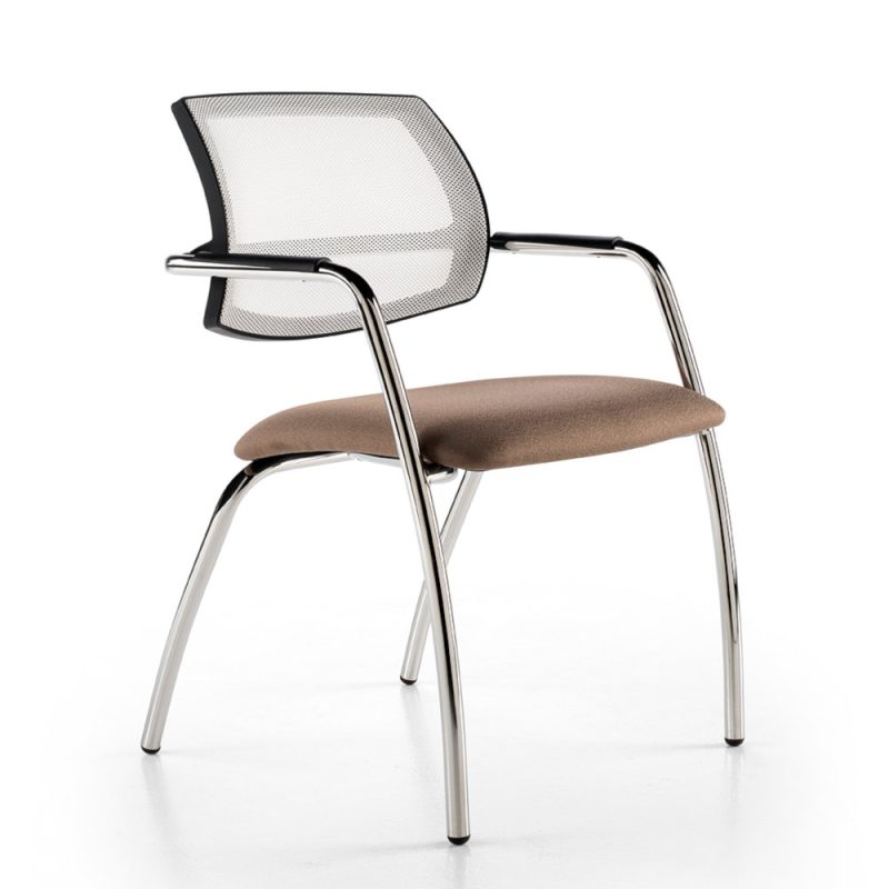 Sedia Fissa per Ospiti/Riunioni/Attesa con Base a Slitta o a Quattro Gambe SVA410FZ - immagine 2