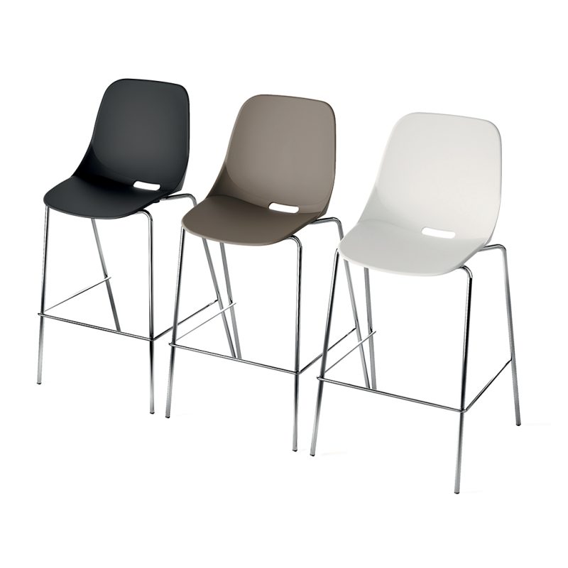 Sgabello Fisso con Scocca Plastica SVA302US